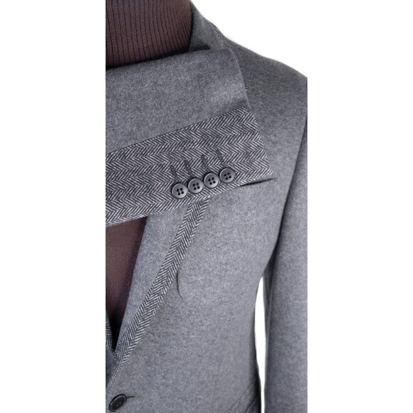 RED Saks Fifth Avenue Sport Coat Mens M (40) Trim Fit Wool Blend 2-Button Jacket - Picture 6 of 14